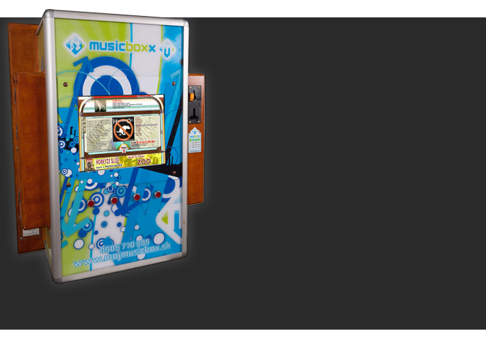 Pôvodný jukebox MMBOXX – model Plagát